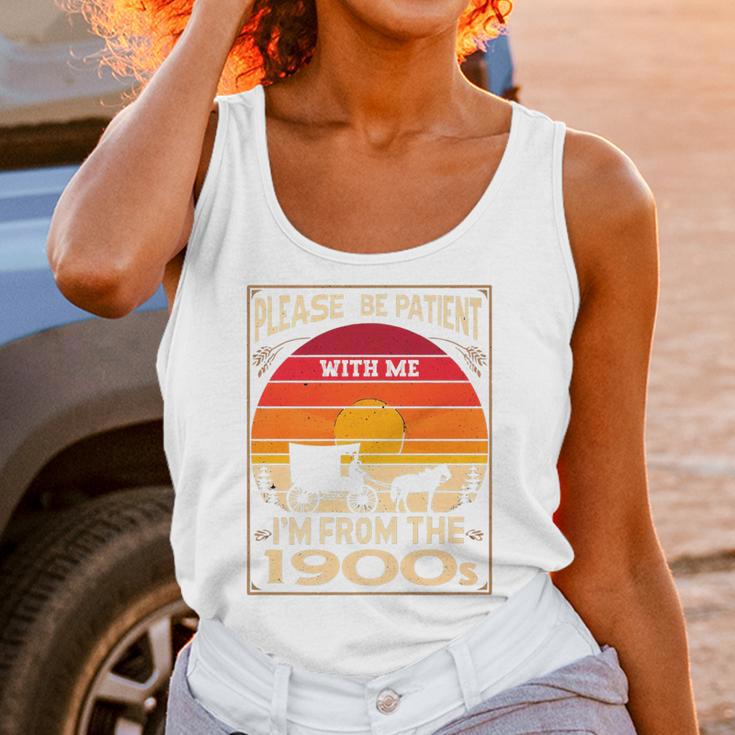 Please Be Patient I'm From The 1900s Sunset Vintage Wagon Premium Unisex Tank Top