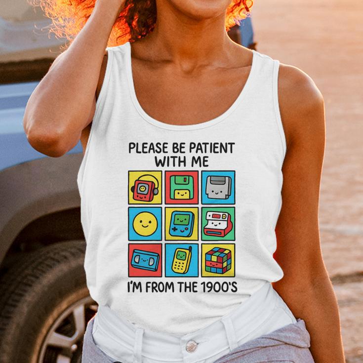 Please Be Patient With Me I'm From The 1900s Vintage 90s Premium Tri-Blend Unisex Tank Top Please Be Patient With Me I'm From The 1900s Vintage 90s Premium Tri-Blend Unisex Tank Top