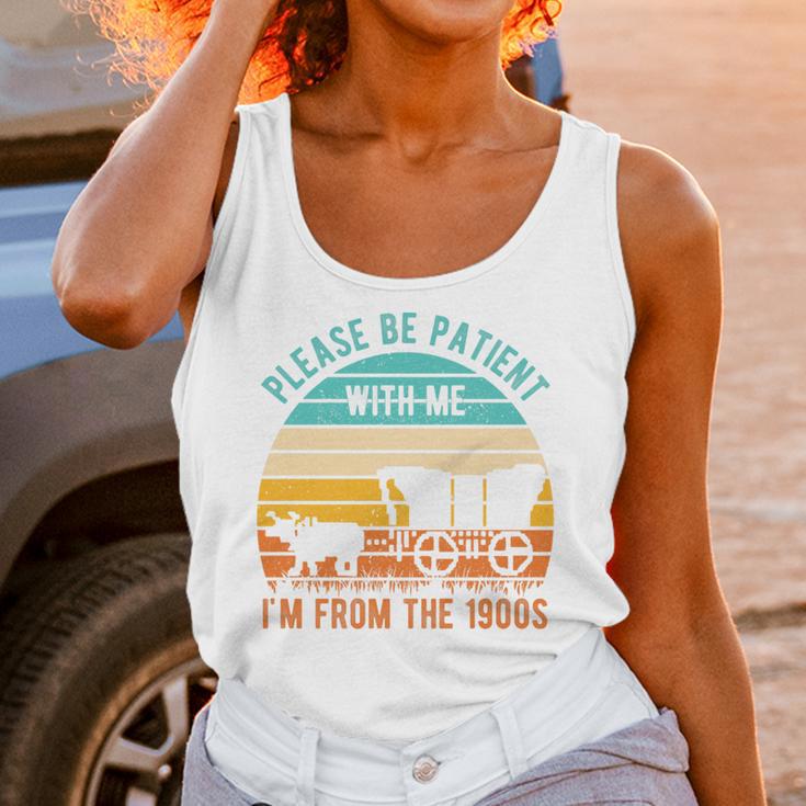 PLEASE BE PATIENT I'M FROM THE 1900s Vintage 1900s 90s Premium Tri-Blend Unisex Tank Top