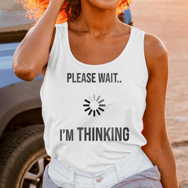 Please Wait I'm Thinking Introvert Unisex Tank Top Please Wait I'm Thinking Introvert Unisex Tank Top