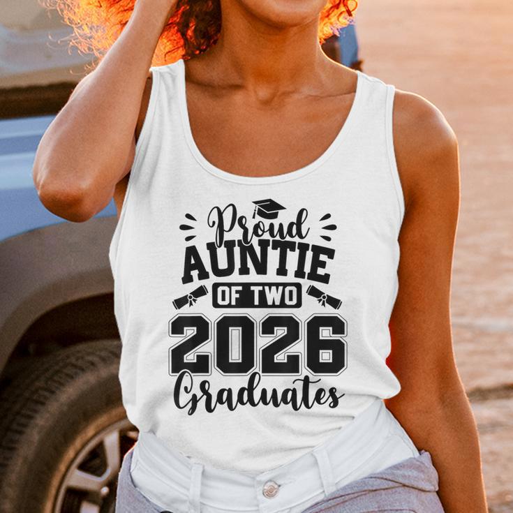 Proud Auntie Of Two 2026 Graduates Graduation Unisex Tank Top