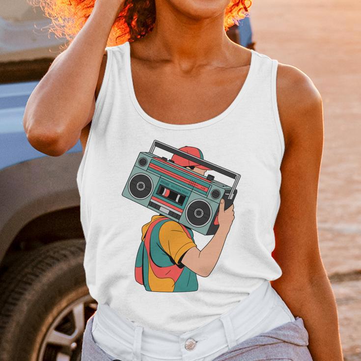 Retro 90s Boombox Nostalgia Party For Music Lovers Men Women Unisex Tank Top