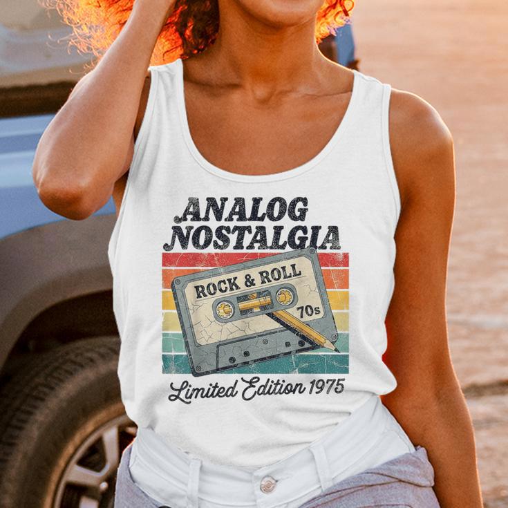 Retro Cassette Case 70s Vintage Music Analog Nostalgia Unisex Tank Top