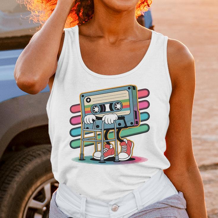 Retro Old Cassette Tape Cartoon With Walker Nostalgia Premium Tri-Blend Unisex Tank Top Retro Old Cassette Tape Cartoon With Walker Nostalgia Premium Tri-Blend Unisex Tank Top