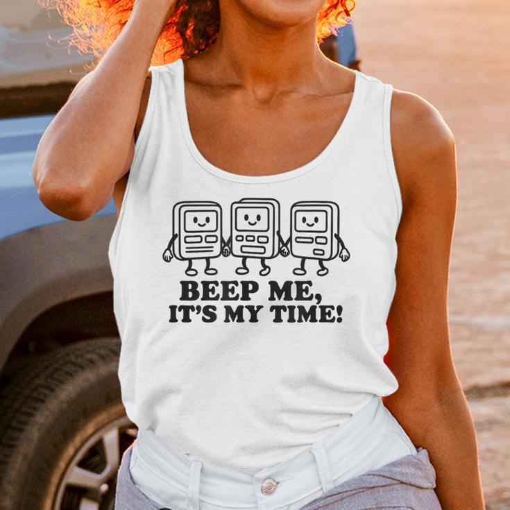 Retro Pager Squad Minimalist Monochrome Cartoon Nostalgia Unisex Tank Top Retro Pager Squad Minimalist Monochrome Cartoon Nostalgia Unisex Tank Top