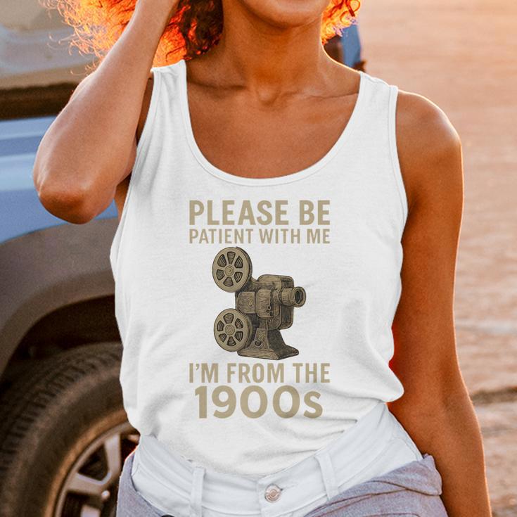 Retro Please Be Patient With Me I'm From The 1900s Projector Premium Unisex Tank Top