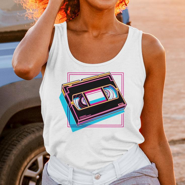 Retro VHS Vaporwave Video Cassette Nostalgia Geek Chic Unisex Tank Top