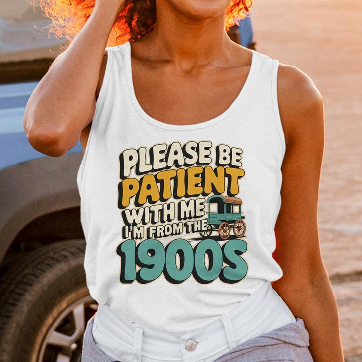 Saying Please Be Patient With Me I'm From The 1900s Premium Tri-Blend Unisex Tank Top