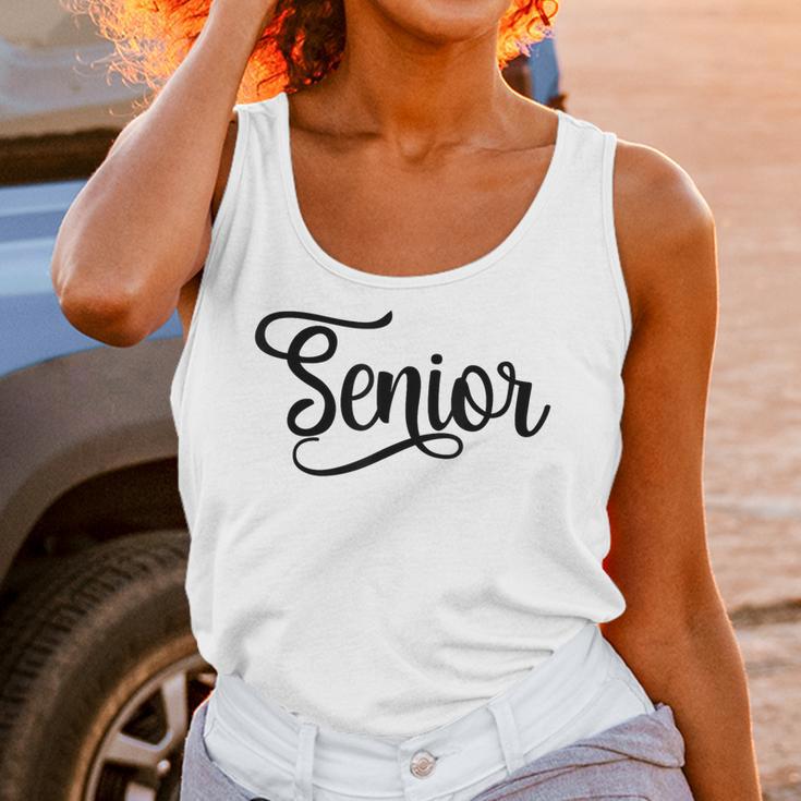 That Says Senior Cursive Script Graduation Unisex Tank Top