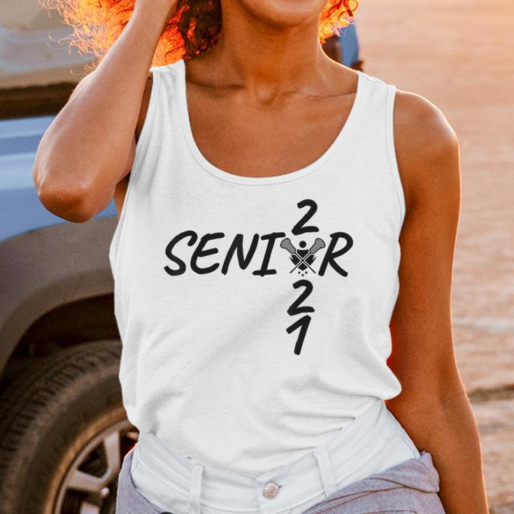 Senior 2021 Lacrosse Sticks And Ball Graduation Unisex Tank Top
