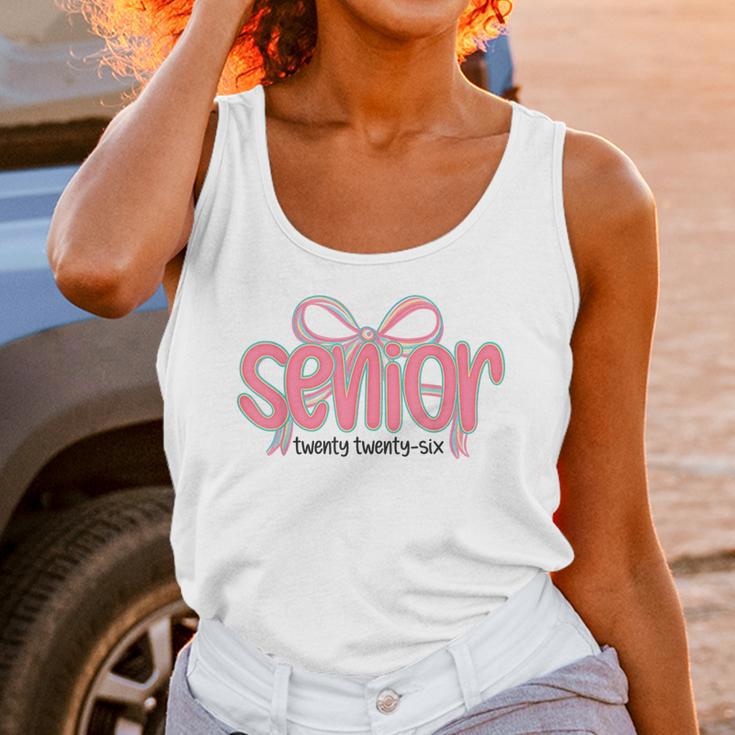 Senior 2026 Coquette Pink Bow Graduation 2026 Class Of 2026 Unisex Tank Top