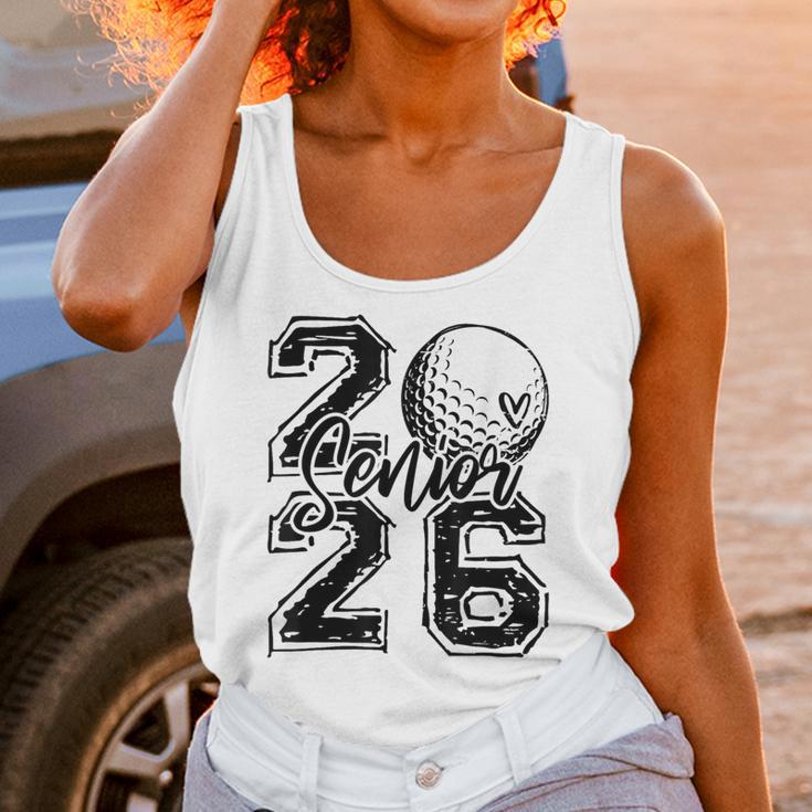 Senior 2026 Golf Player Heart Graduation Girls Teens Unisex Tank Top