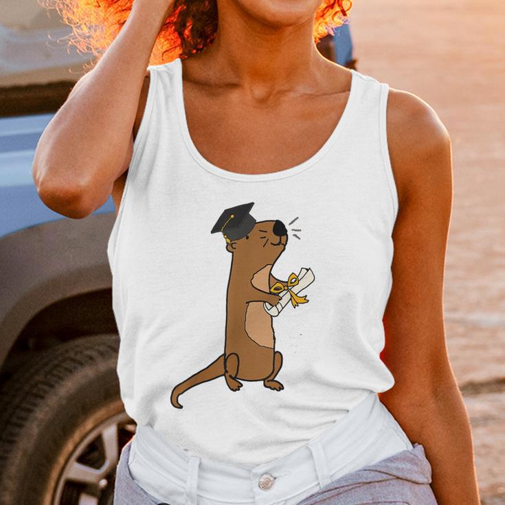 SmileteesGrad Cute Sea Otter Graduation T-Shirt Unisex Tank Top
