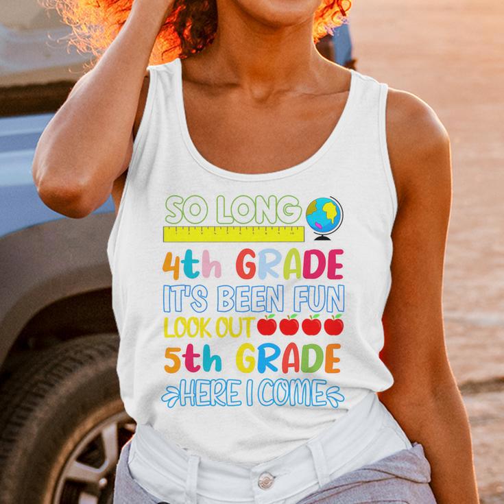 So Long 4th Grade Here I Come Graduation 5th Grade Kids Tee Premium Unisex Tank Top