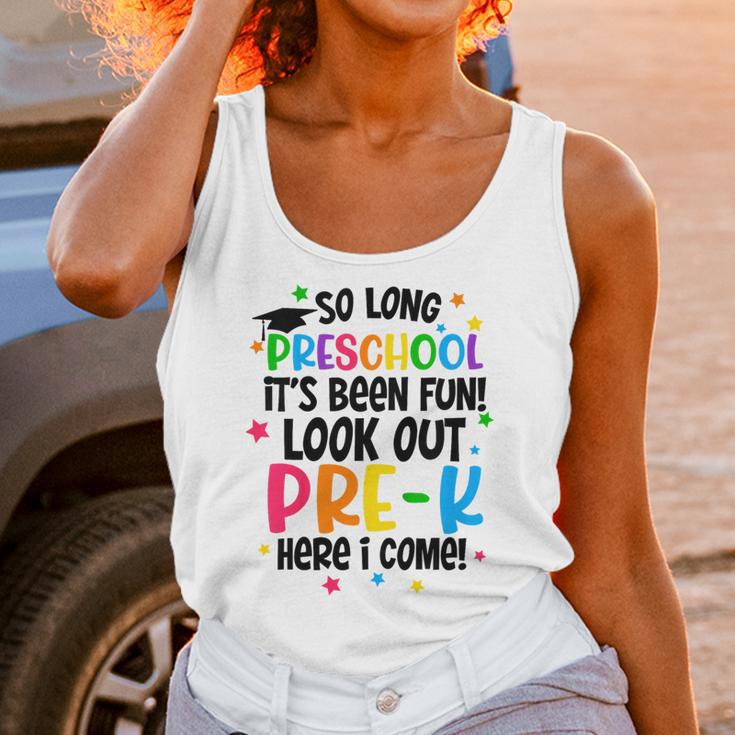 So Long Preschool Pre-K Here I Come Graduation Unisex Tank Top
