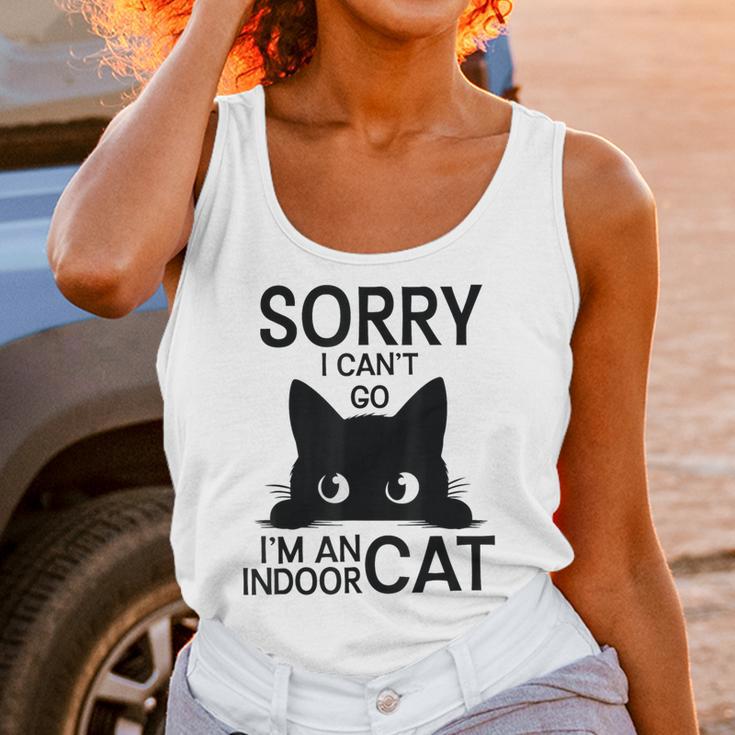 Sorry I Can't Go I'm An Indoor Cat Introvert Cats Unisex Tank Top Sorry I Can't Go I'm An Indoor Cat Introvert Cats Unisex Tank Top