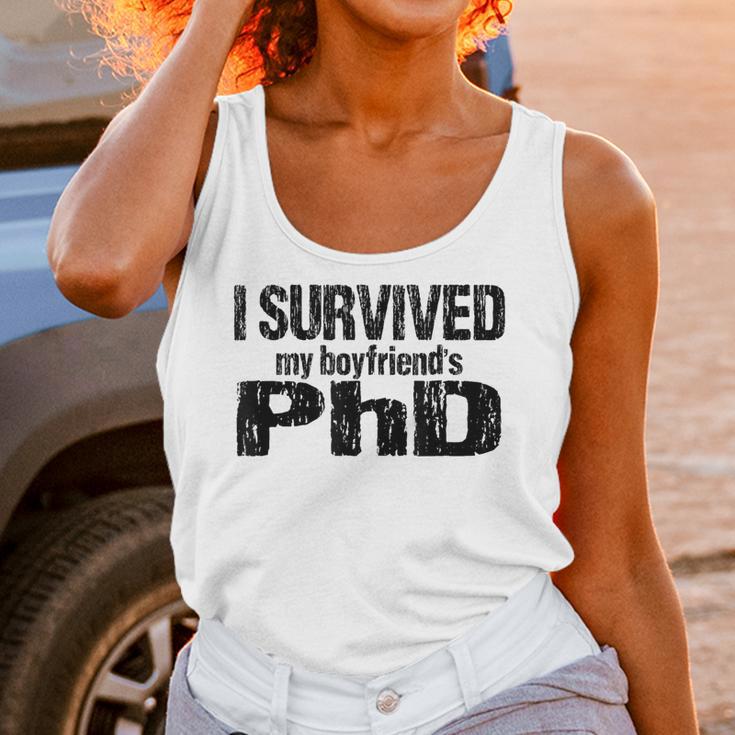 I Survived My Boyfriend's PhD Graduation T-Shirt Unisex Tank Top