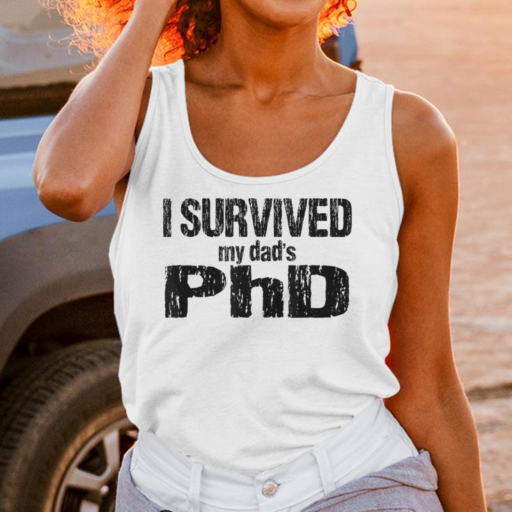 I Survived My Dad's PhD Graduation Unisex Tank Top