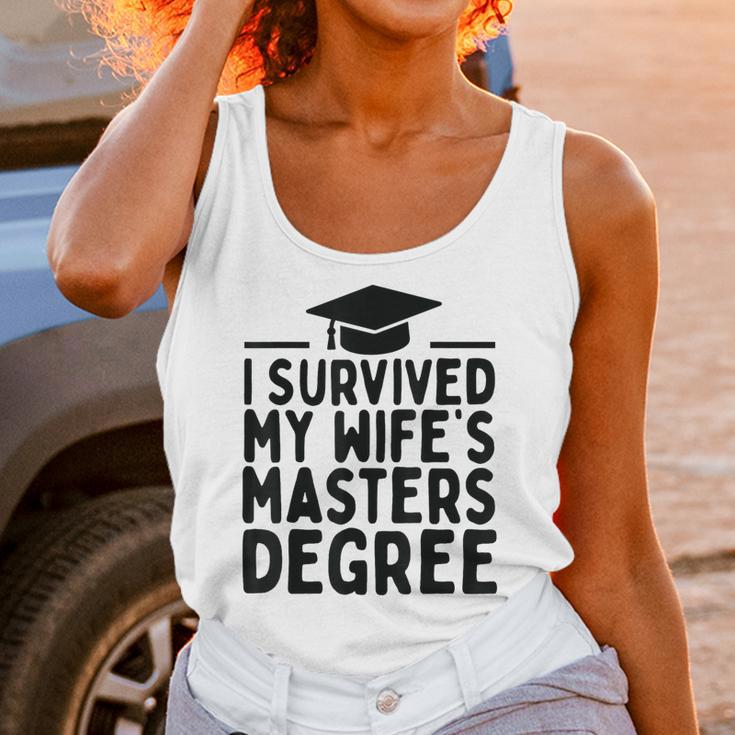 I Survived My Wife's Masters Degree Graduation Class Of 2025 Unisex Tank Top