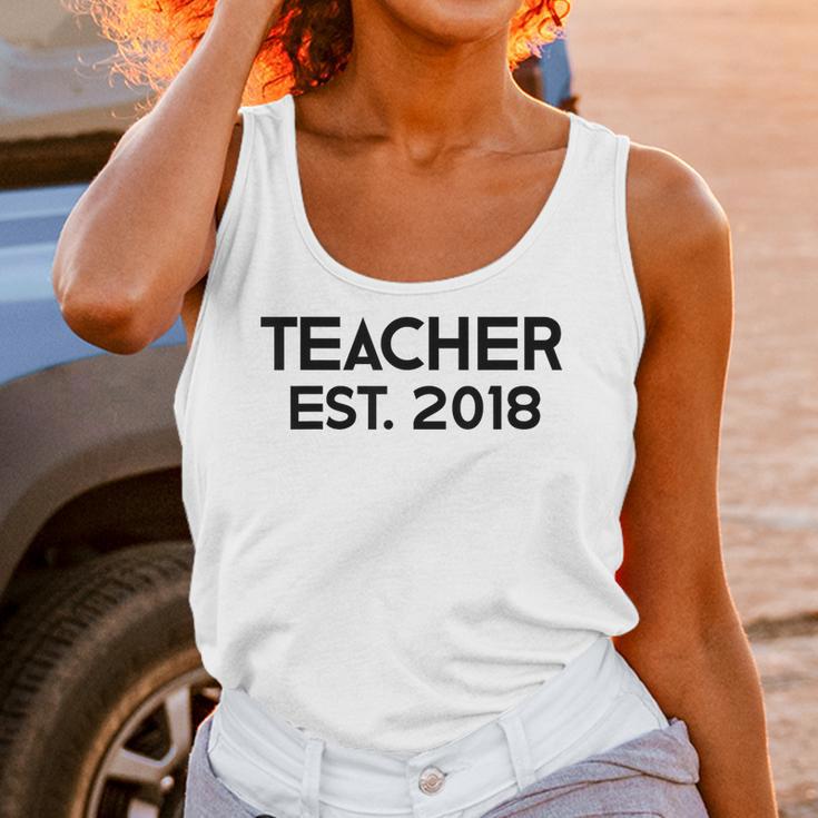 Teacher Graduation Teacher Est 2018 Tee Him Her Unisex Tank Top
