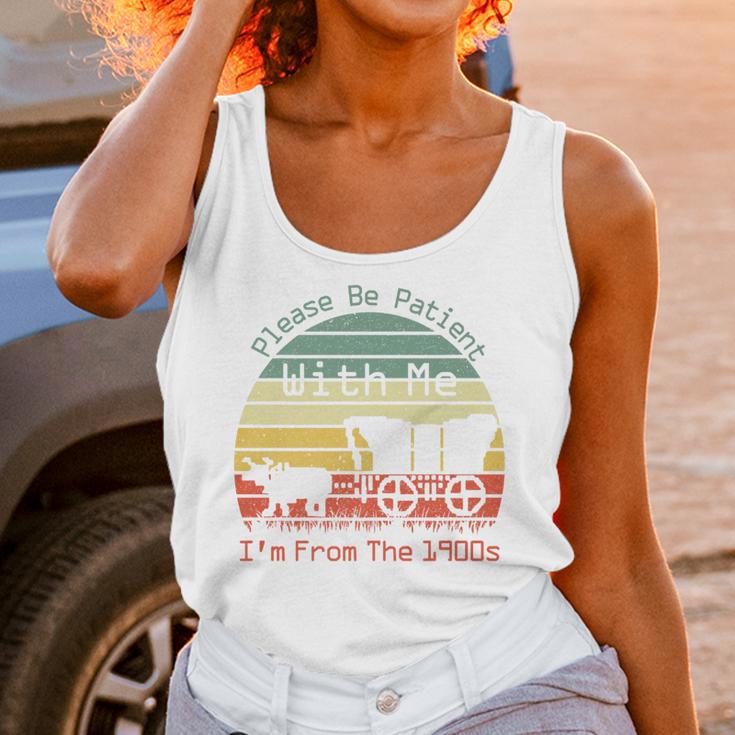 Vintage Sunset Please Be Patient With Me I'm From The 1900s Premium Unisex Tank Top Vintage Sunset Please Be Patient With Me I'm From The 1900s Premium Unisex Tank Top