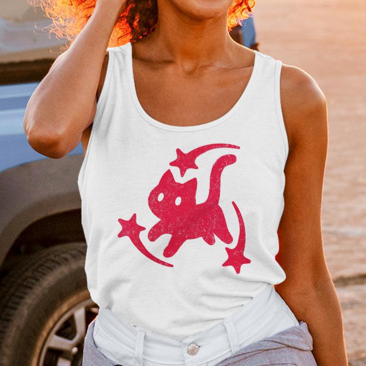Yk2 Grunge Scary Cat With Shooting Stars 90s Nostalgia Unisex Tank Top