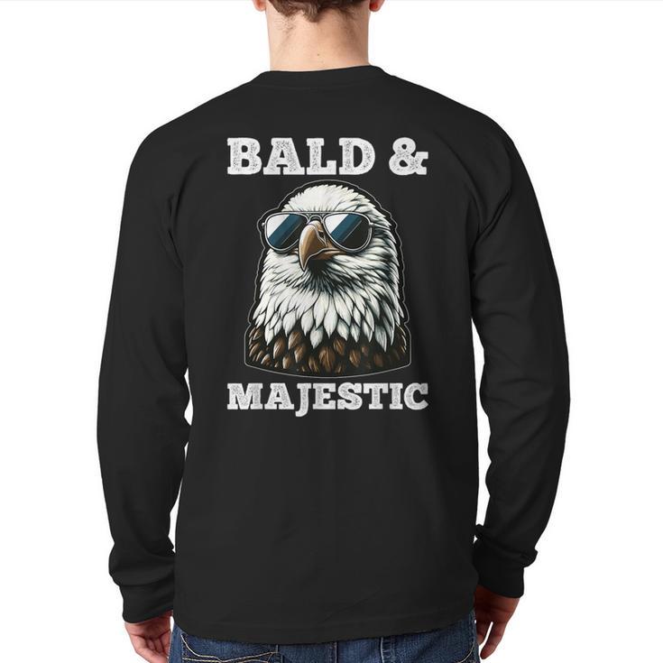 Bald & Majestic Sexy Bald Guy Dad Long Sleeve T-Shirt Back Print