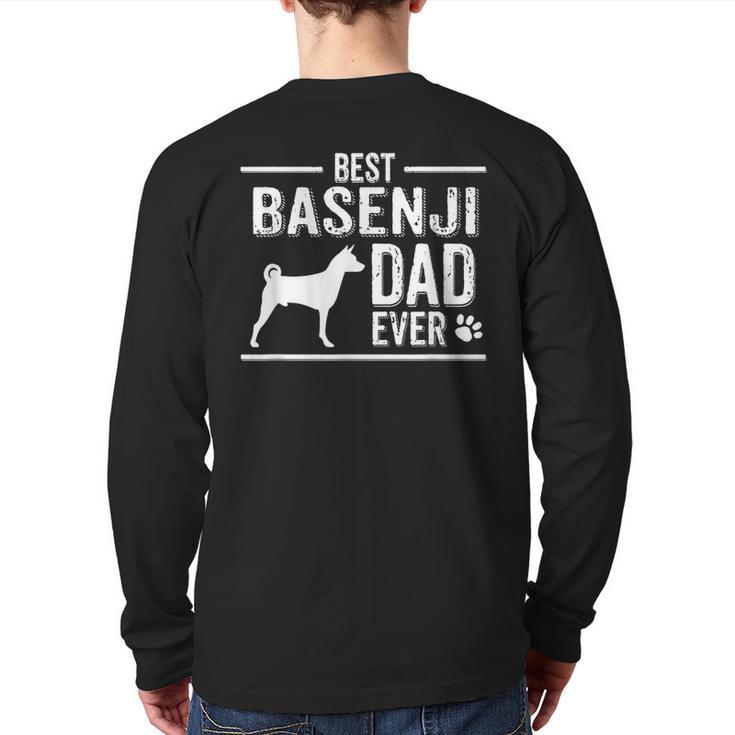 Basenji Dad Best Dog Owner Ever T-Shirt Long Sleeve T-Shirt Back Print