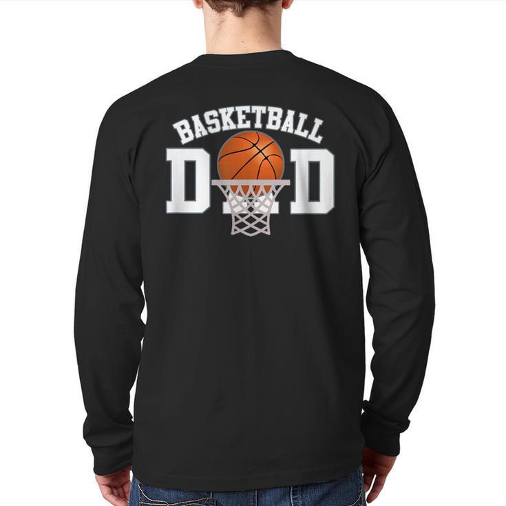 Basketball Dad Long Sleeve T-Shirt Back Print