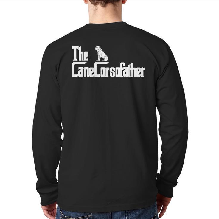 The CaneCorsoFather Cane Corso Dog Dad Shirt Men Long Sleeve T-Shirt Back Print