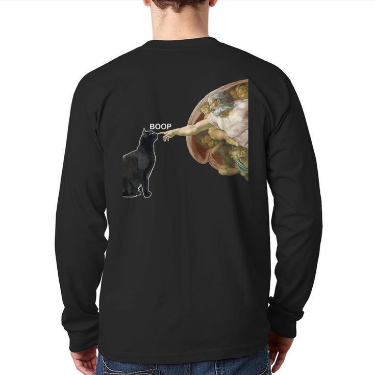 Cat Shirts For MenWomen Cat Shirts For Cat DadMom Long Sleeve T-Shirt Back Print