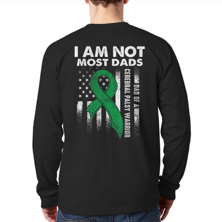 Cerebral Palsy CP Awareness Most Dads Warrior Survivor DA1 Long Sleeve T-Shirt Back Print