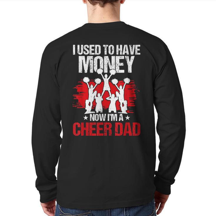 Cheer Dad Cheerleading Fathers Day Long Sleeve T-Shirt Back Print