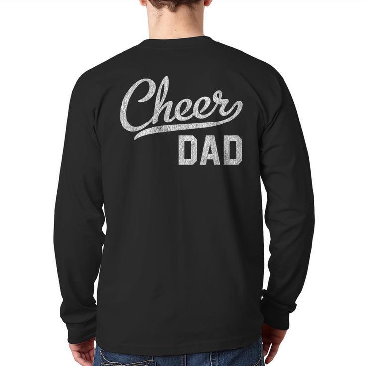 Cheer Dad Proud Cheerleading Dad  Small Long Sleeve T-Shirt Back Print