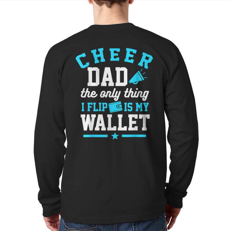 Cheer Dad Shirt Cheerleader Dad Cheerleading Competition Men Long Sleeve T-Shirt Back Print