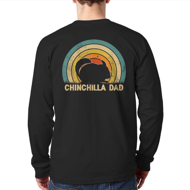 Chinchilla Dad Father's Day Chinchilla Lover Dad Daddy Long Sleeve T-Shirt Back Print
