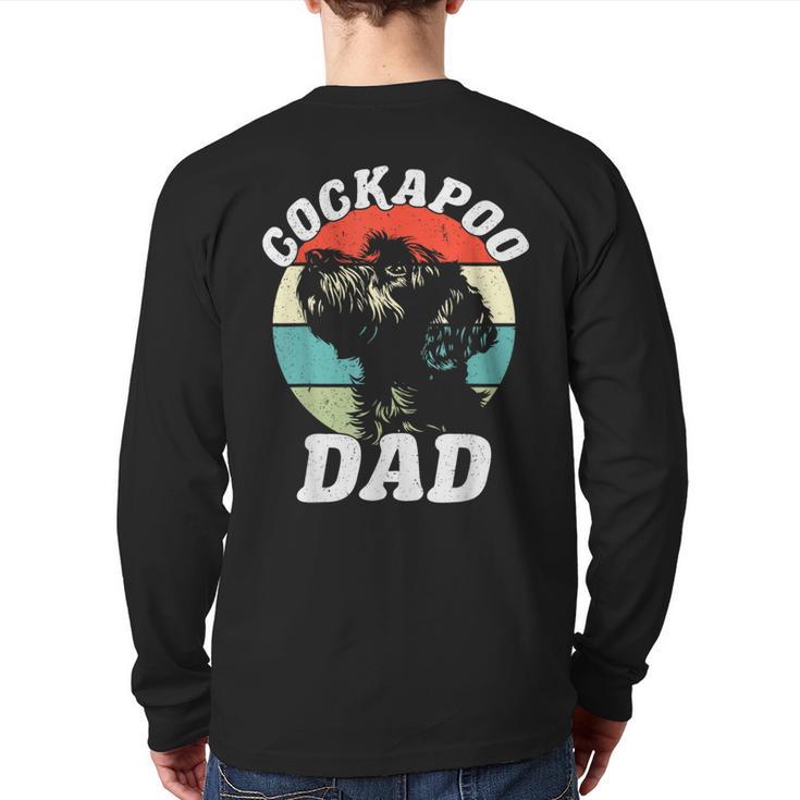 Cockapoo Dad Dog Father's Day Vintage Pet Men Women Kids Long Sleeve T-Shirt Back Print