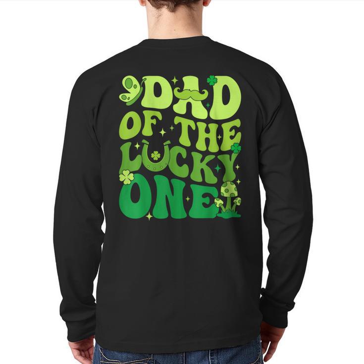 Dad Of The Lucky One Saint Patrick's Day Children Birthday Long Sleeve T-Shirt Back Print
