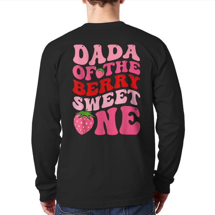 Dada Of The Berry Sweet One Strawberry First Birthday Long Sleeve T-Shirt Back Print