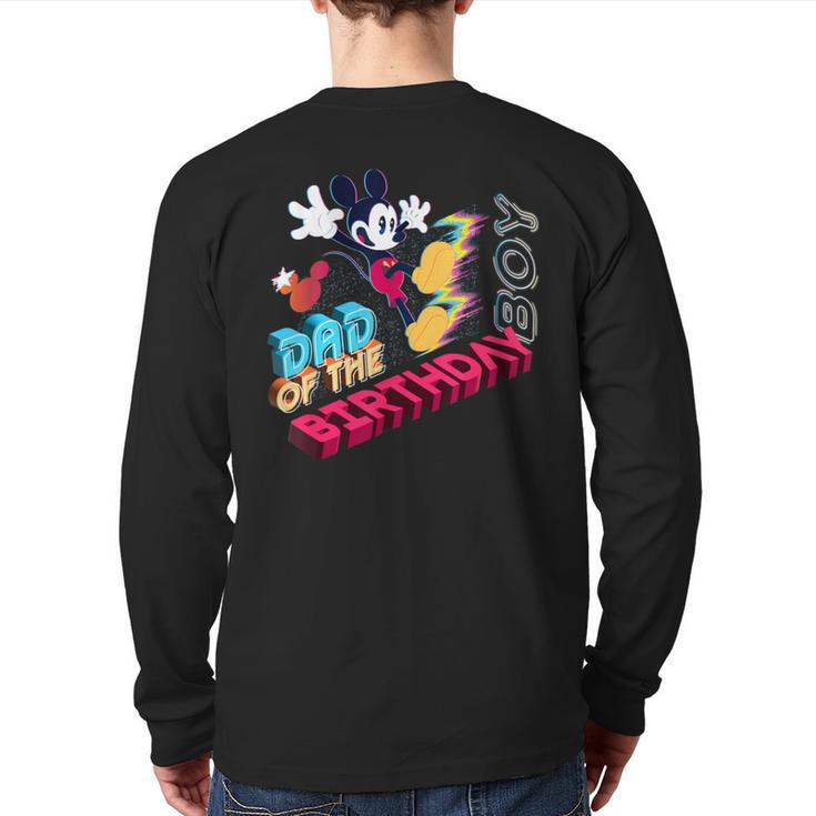 Disney Mickey Mouse Family Star Dad Of The Birthday Boy Long Sleeve T-Shirt Back Print
