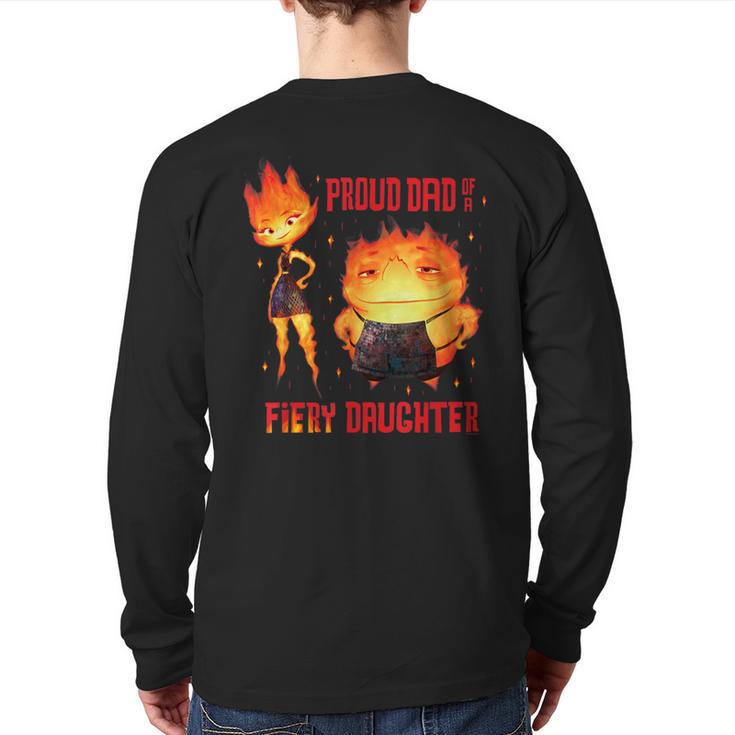 Disney And Pixar’s Elemental Proud Dad Of a Fiery Daughter Long Sleeve T-Shirt Back Print