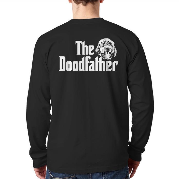 The Doodlefather Golden Doodle Dad Dog Goldendoodle Long Sleeve T-Shirt Back Print