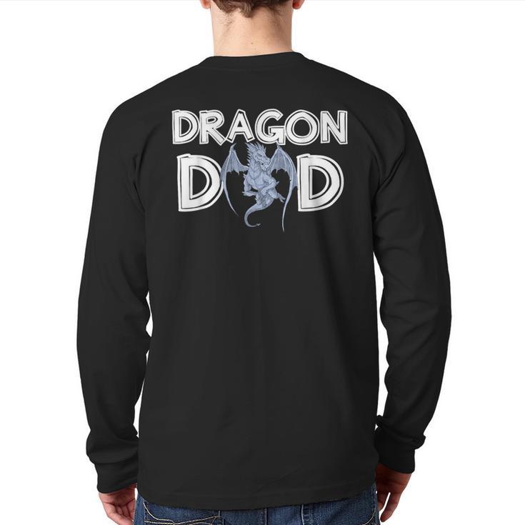 Dragon Dad Daddy Father's Day Dragon Long Sleeve T-Shirt Back Print