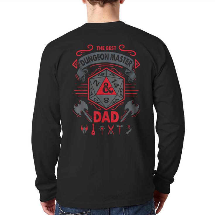 Dungeons & Dragons The Best Dungeon Master Dad Die Logo Long Sleeve T-Shirt Back Print