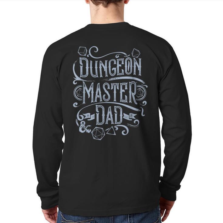 Dungeons & Dragons Father's Day Dungeon Master Dad Long Sleeve T-Shirt Back Print