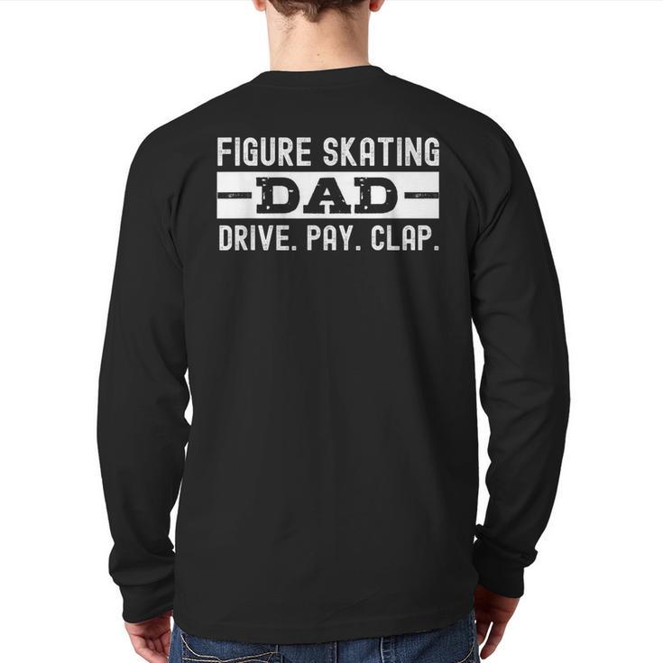Figure Skating Dad Long Sleeve T-Shirt Back Print