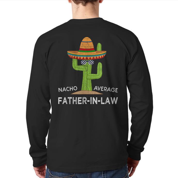 Fun Hilarious Dad-In-Law Humor  Father-In-Law Long Sleeve T-Shirt Back Print
