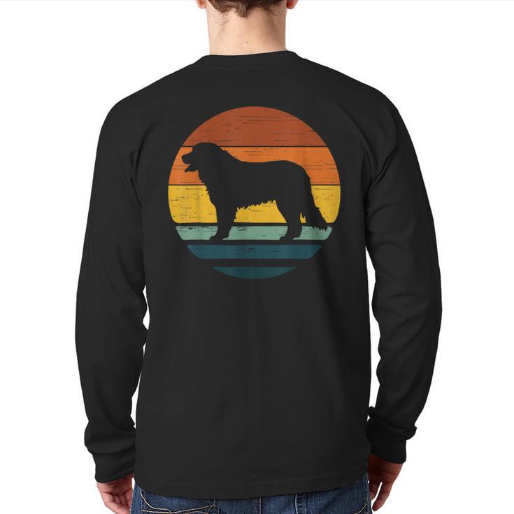 Golden Mountain Vintage Retro Mum Dad Dog Men Women Kids Long Sleeve T-Shirt Back Print