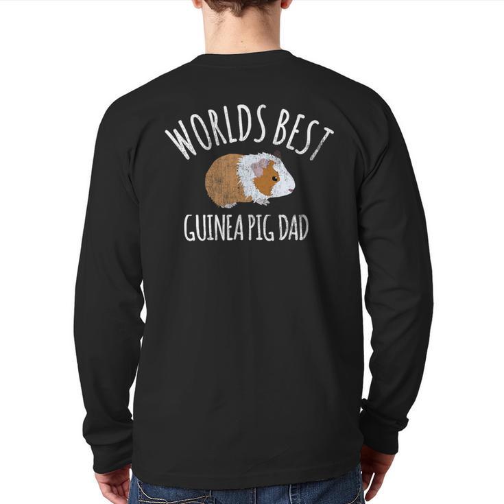 Guinea Pig Apparel Men Boys Worlds Best Guinea Pig Dad Gift Long Sleeve T-Shirt Back Print