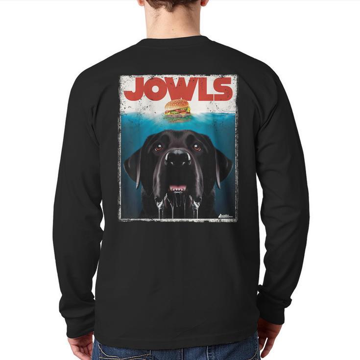 Lab Jowls Tee Labrador Retriever Mom Top Dad Long Sleeve T-Shirt Back Print